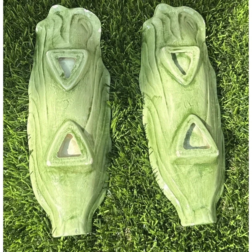 Vintage Ceramic Corn on the Cob Servers Or Wall Plaques Set of 2 Kitchen Decor‎